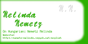 melinda nemetz business card